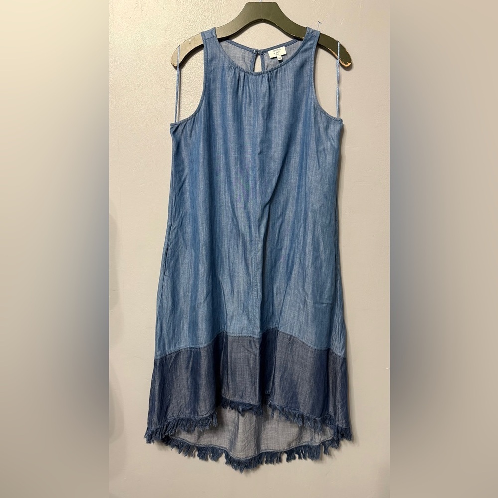 #13) Crown & Ivy Blue high low sleeveless dress